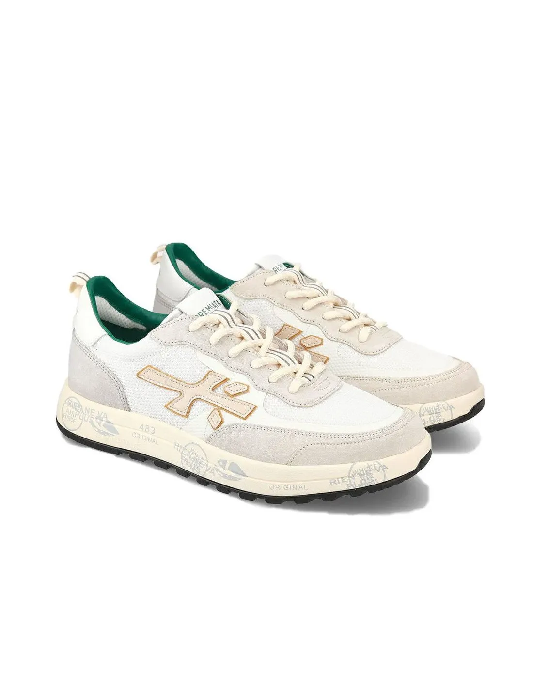 Sneakers Premiata uomo Nous 6653 bianche