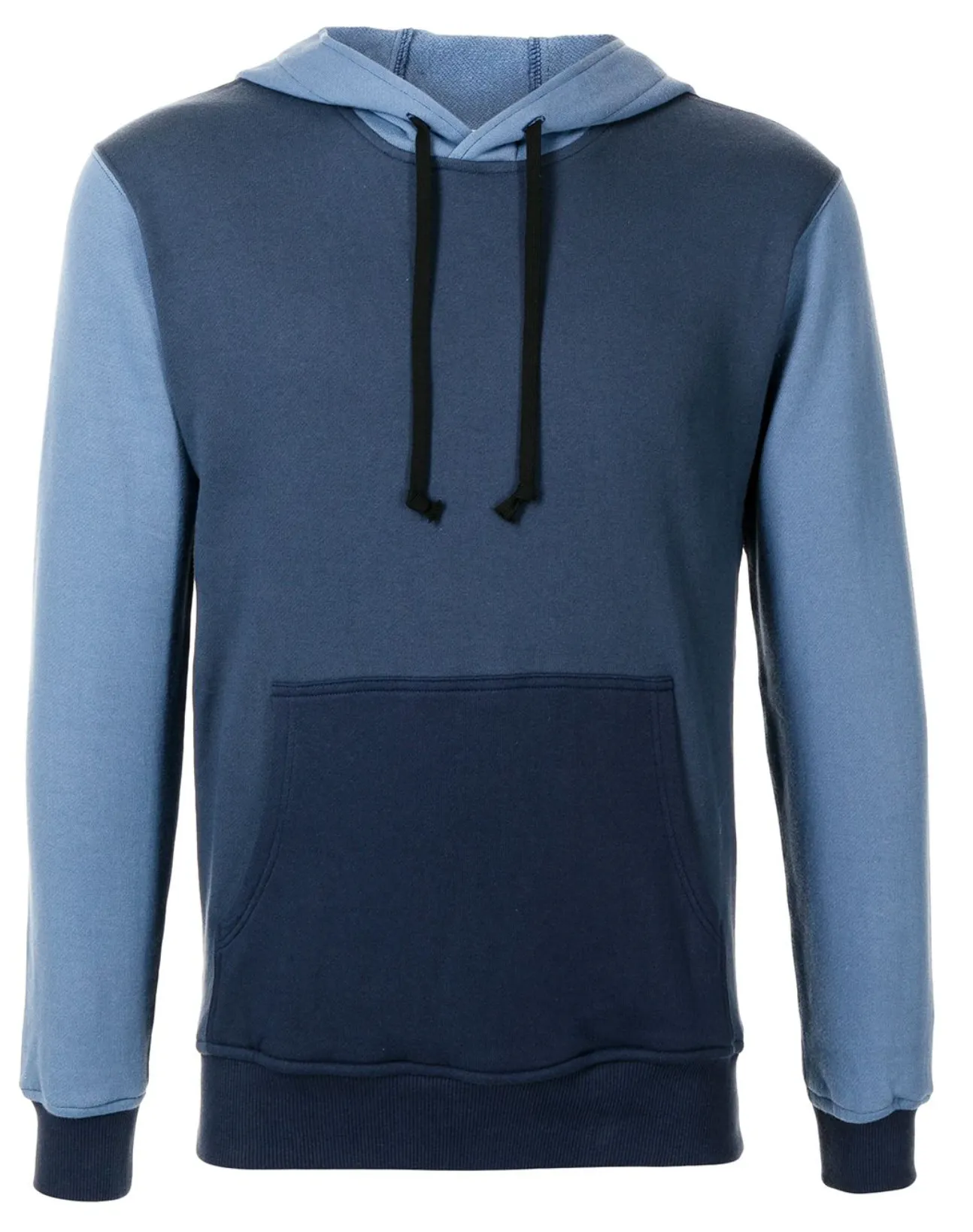 SUDADERA COLOR BLOCK AZUL