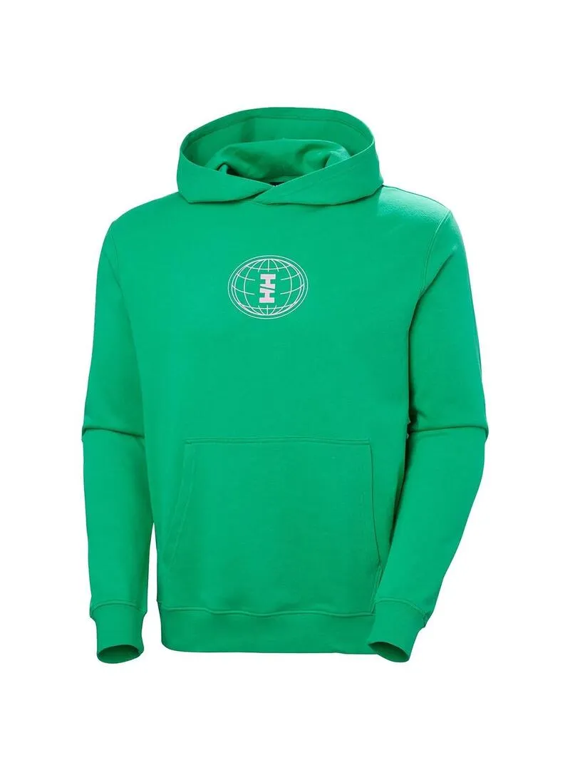 Sudadera Hombre Helly Hansen Core Graphic Verde