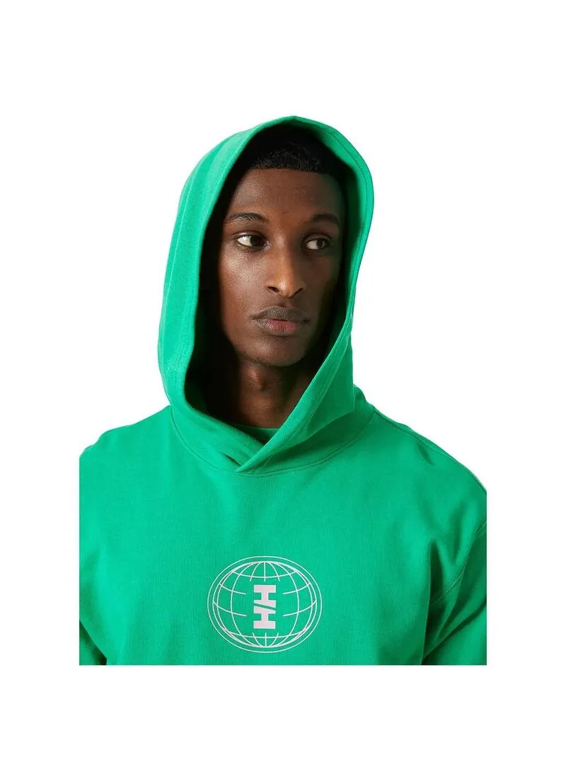 Sudadera Hombre Helly Hansen Core Graphic Verde