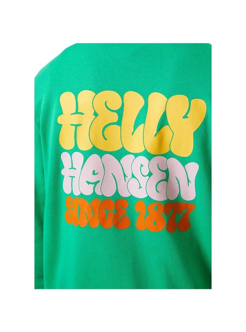 Sudadera Hombre Helly Hansen Core Graphic Verde