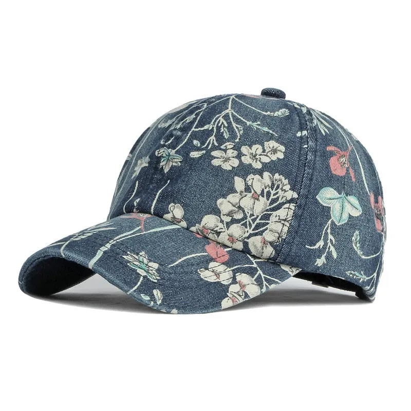 Summer Fashion Unisex Printed Cotton Snapback Outdoor Baseball Cap