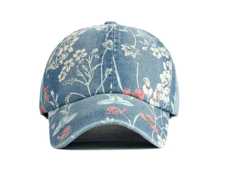 Summer Fashion Unisex Printed Cotton Snapback Outdoor Baseball Cap