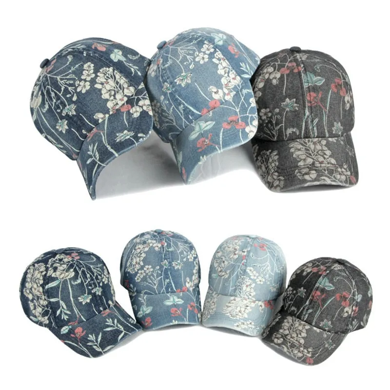 Summer Fashion Unisex Printed Cotton Snapback Outdoor Baseball Cap