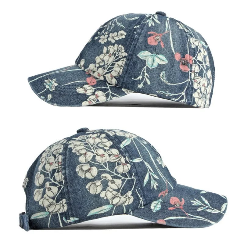 Summer Fashion Unisex Printed Cotton Snapback Outdoor Baseball Cap