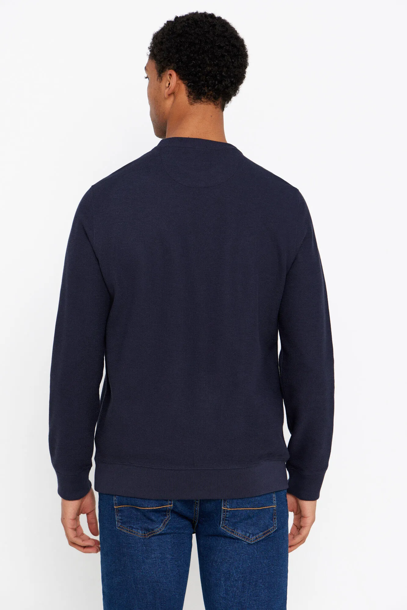 Textured fabric sweatshirt