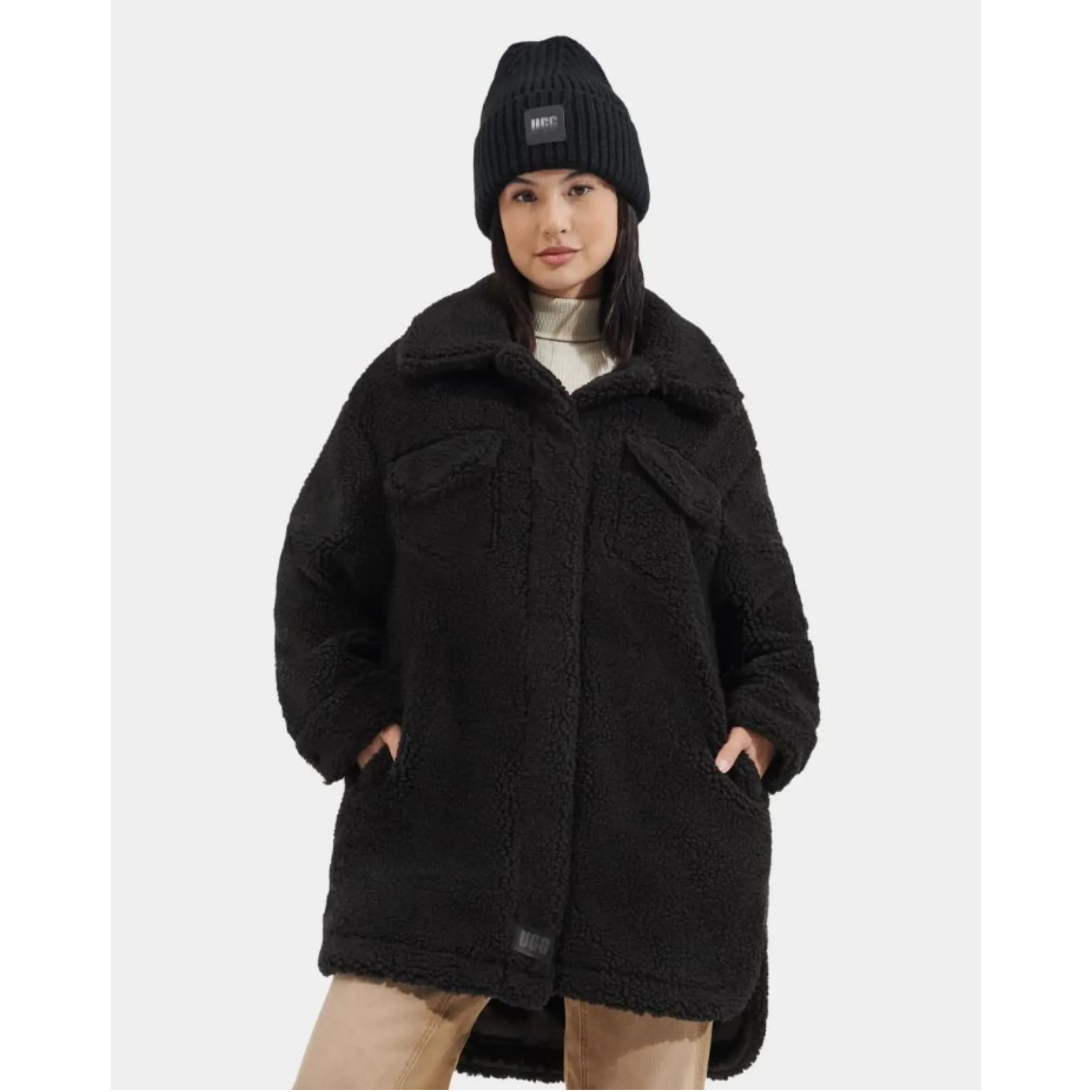 UGG Frankie Uggfluff Jacket In Black 4453