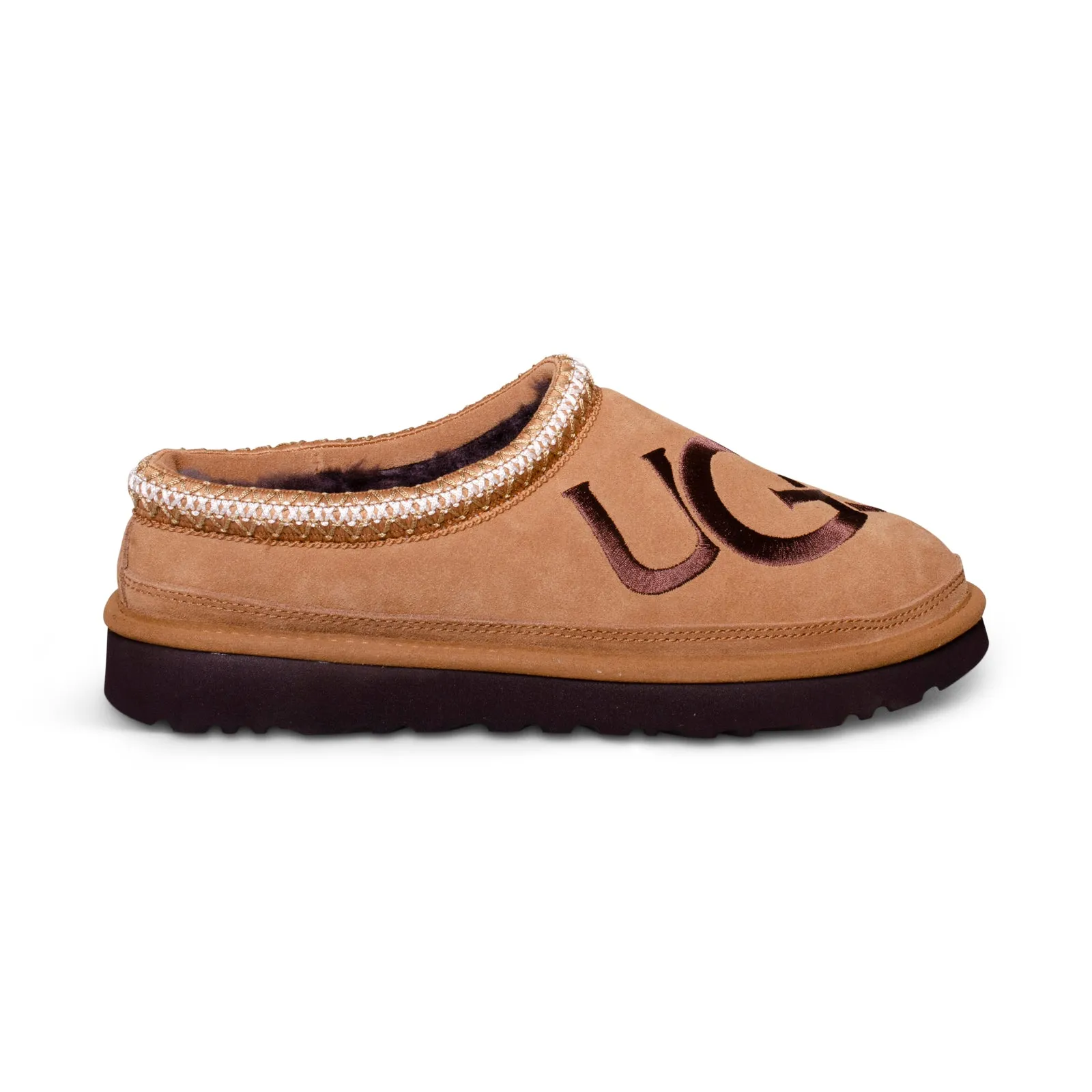 UGG Mens Slippers - Tasman Logo Chestnut / Espresso Variation