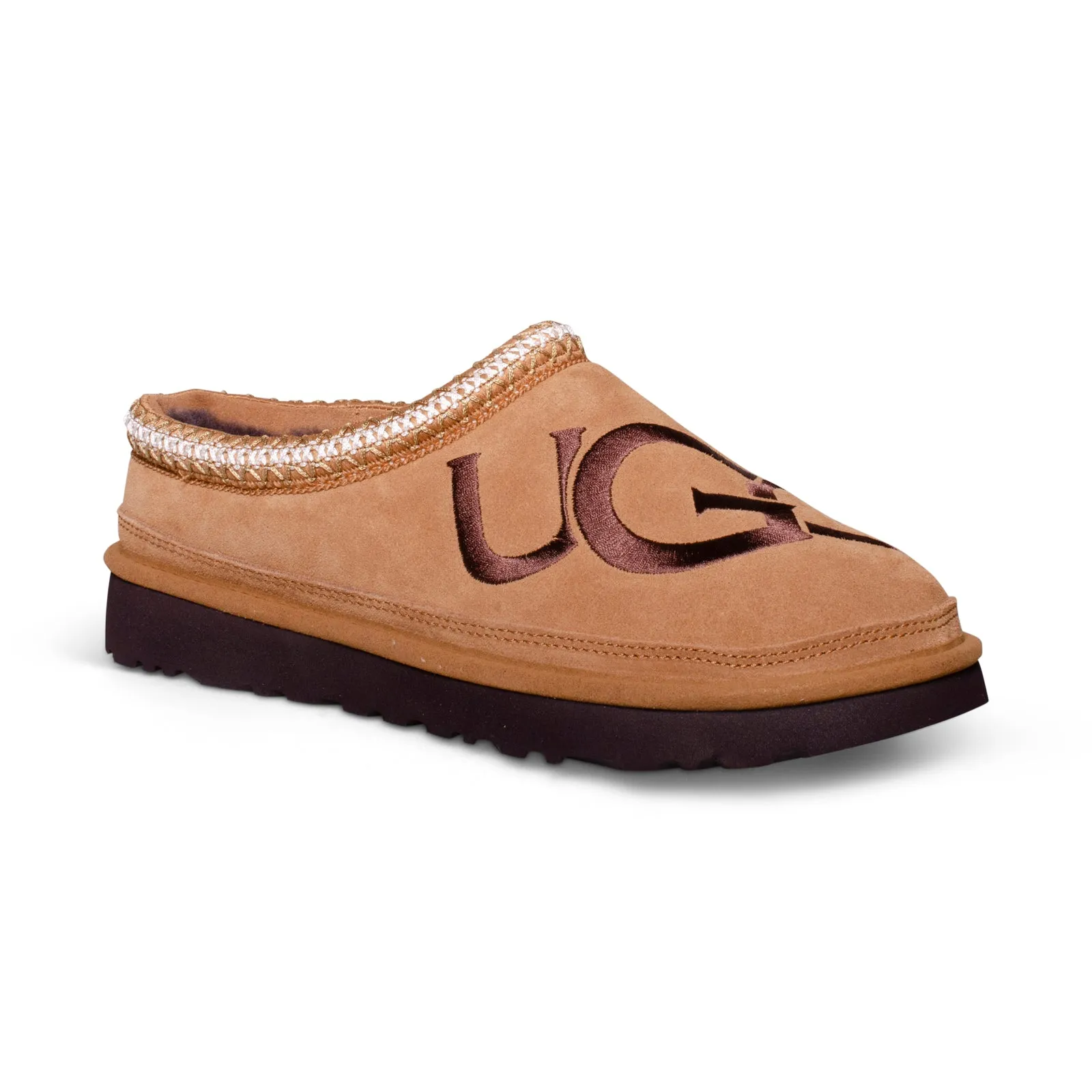 UGG Mens Slippers - Tasman Logo Chestnut / Espresso Variation