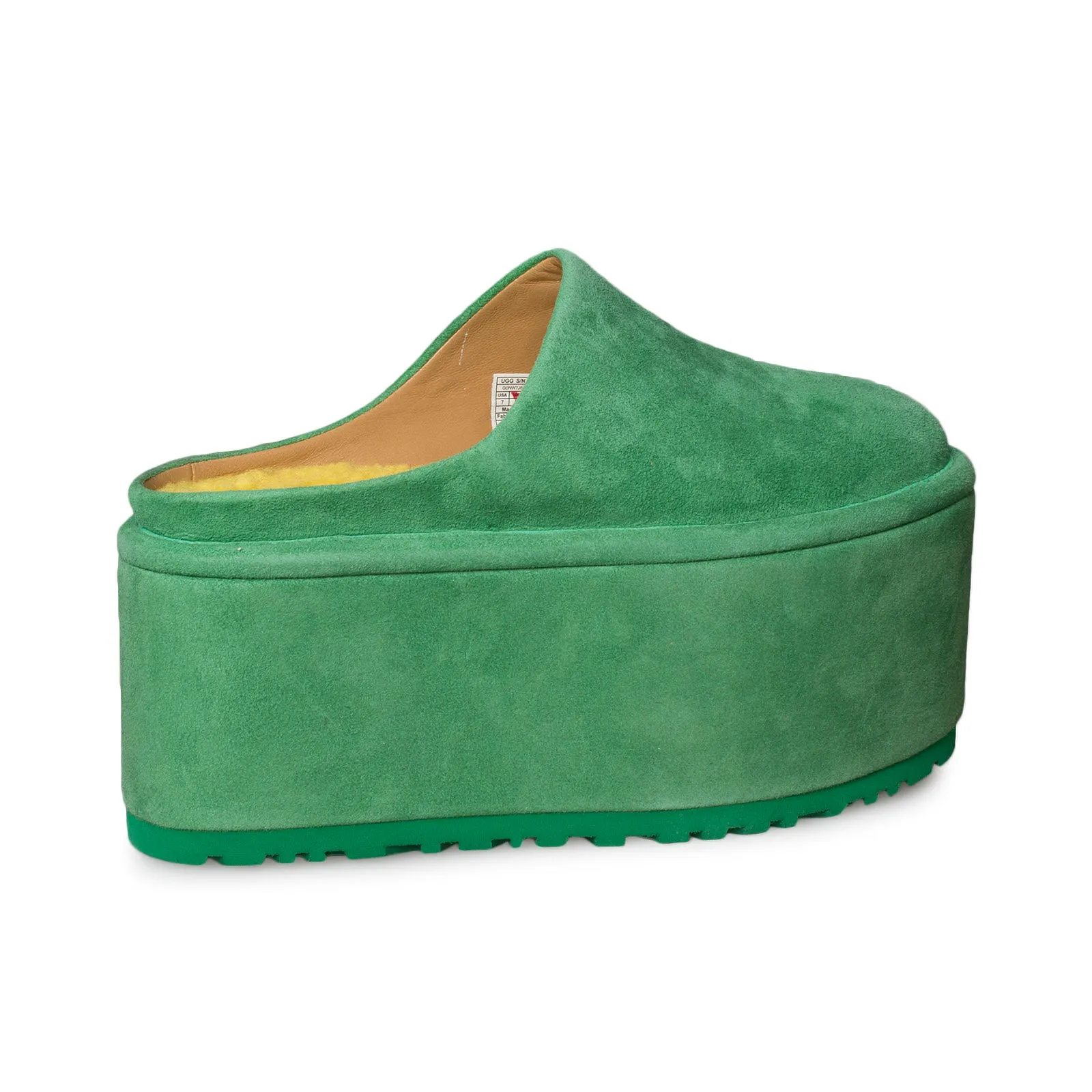 UGG Molly Goddard Grass Green Platform Shoes Women's