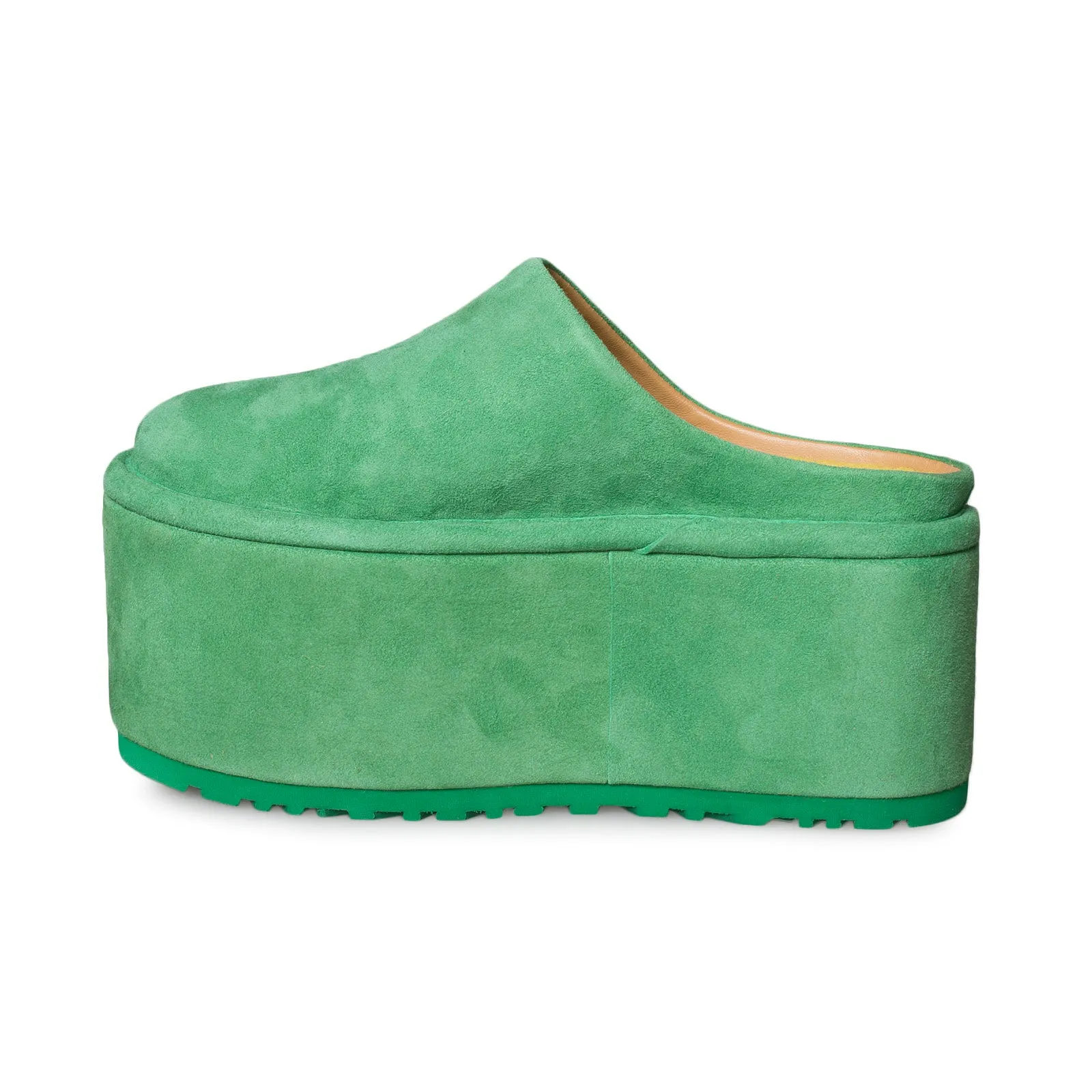 UGG Molly Goddard Grass Green Platform Shoes Women's