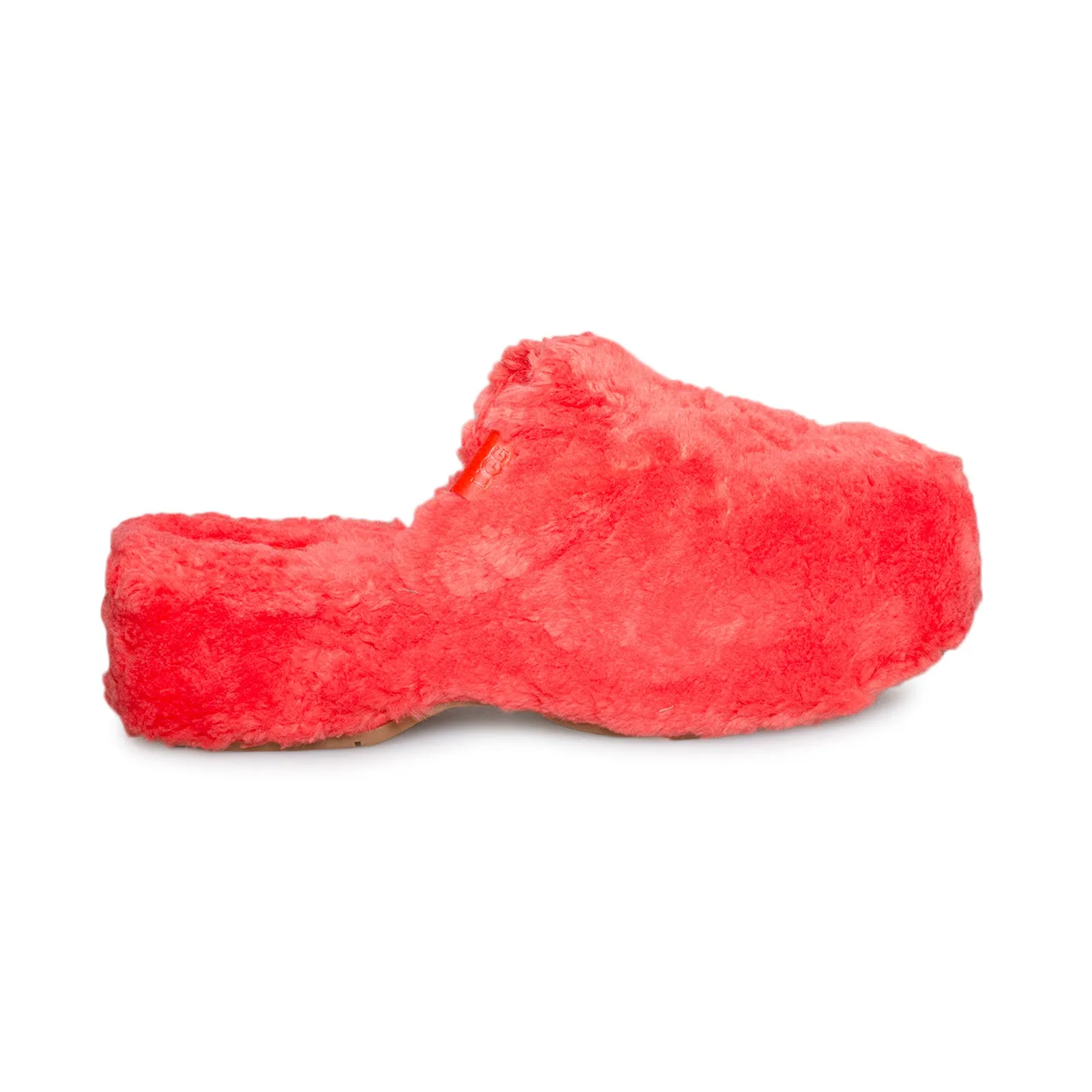 UGG Red Current Fuzz Sugar Clog Shoes - Women's