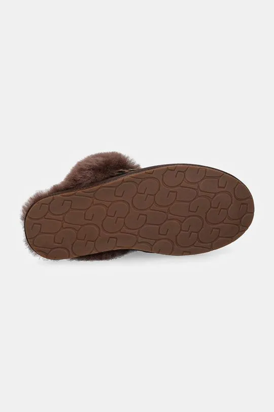 UGG slippers Scuffette Caspian brown color 1158352-BCDR