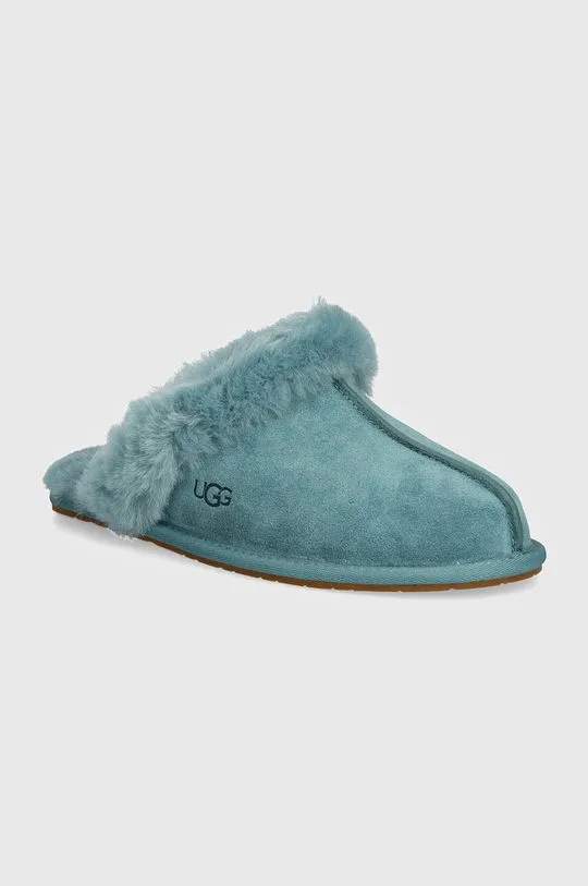 UGG suede slippers Scuffette II turquoise color 1106872-DEE