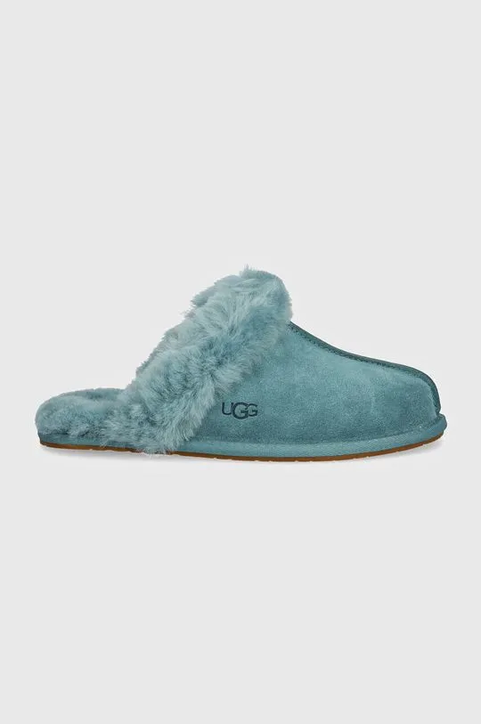 UGG suede slippers Scuffette II turquoise color 1106872-DEE