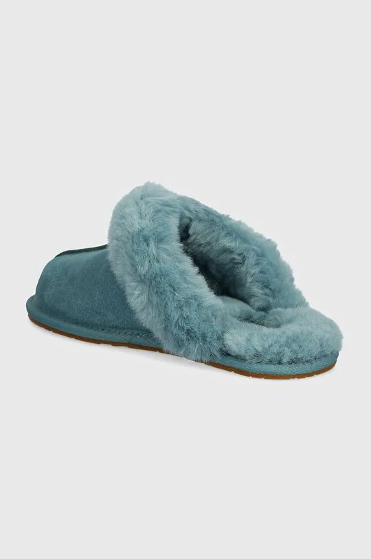 UGG suede slippers Scuffette II turquoise color 1106872-DEE