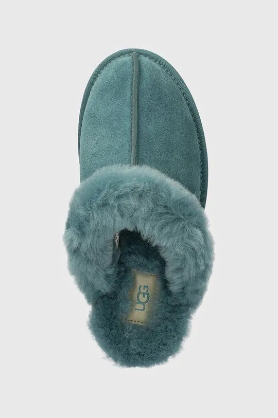 UGG suede slippers Scuffette II turquoise color 1106872-DEE