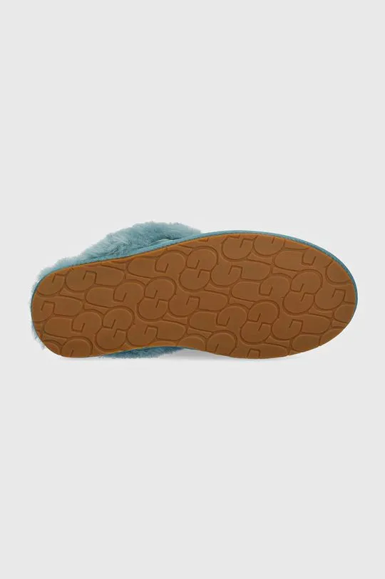 UGG suede slippers Scuffette II turquoise color 1106872-DEE