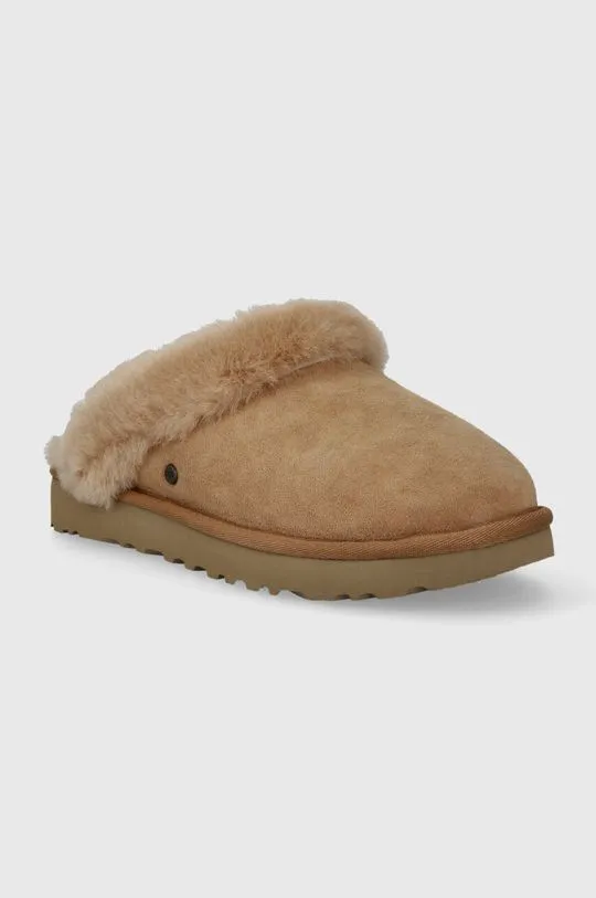 UGG suede slippers W CLASSIC SLIPPER II brown color 1130876 CHE