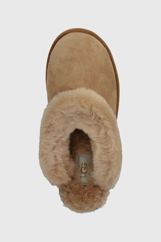 UGG suede slippers W CLASSIC SLIPPER II brown color 1130876 CHE