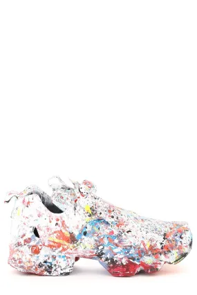 Vetements X Reebok Allover Graffiti Printed Sneakers