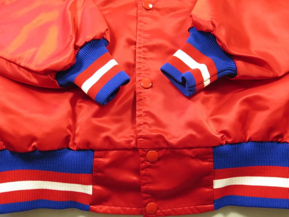 Vtg 80s Starter Montreal Canadiens Hockey Satin Jacket Mens M Quilted