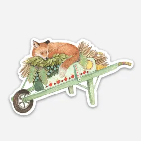 Woodland Garden: Benjamin's Wheelbarrow Sticker