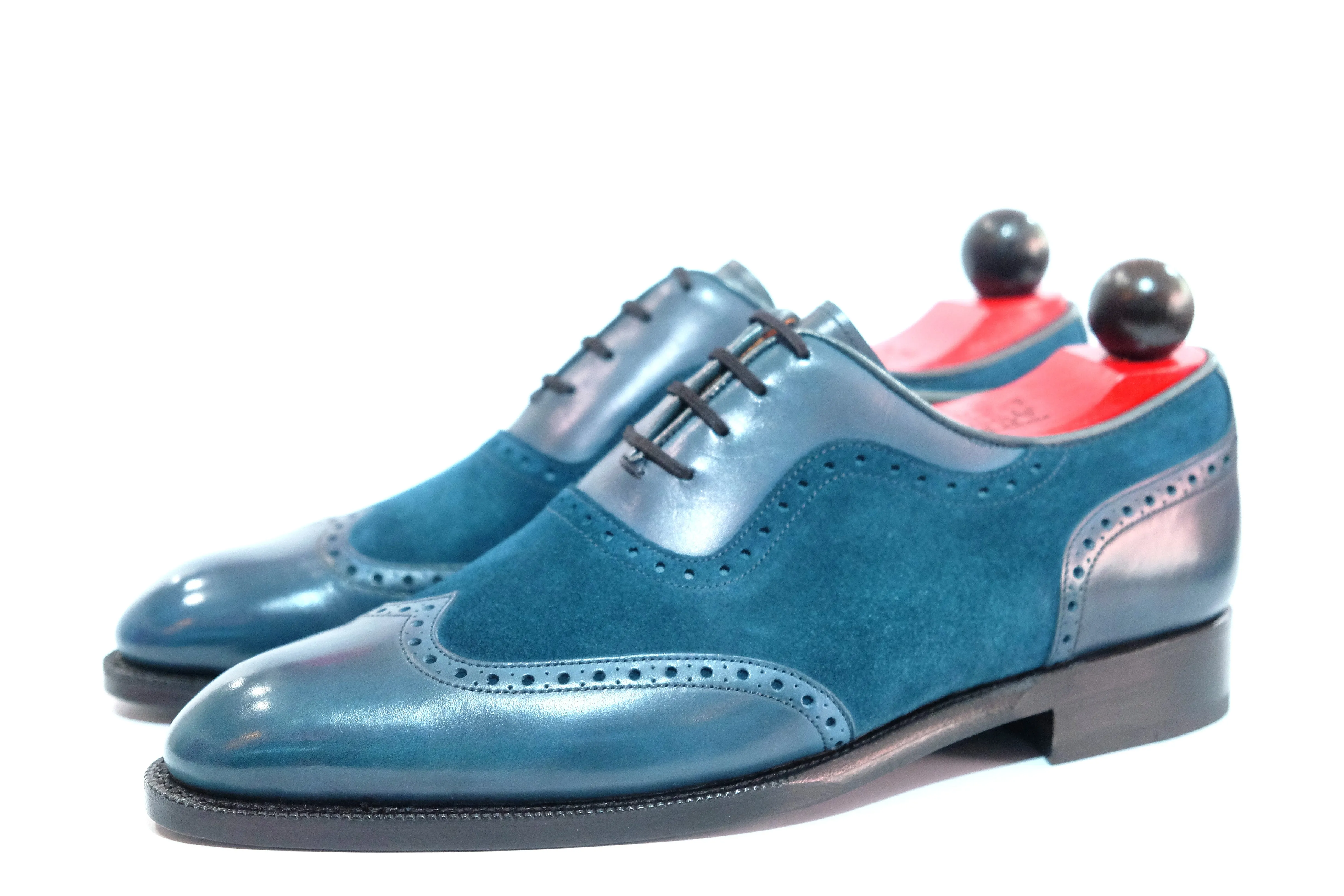 Yakima - MTO - Teal Calf / Teal Suede - SEA Last - Single Leather Sole