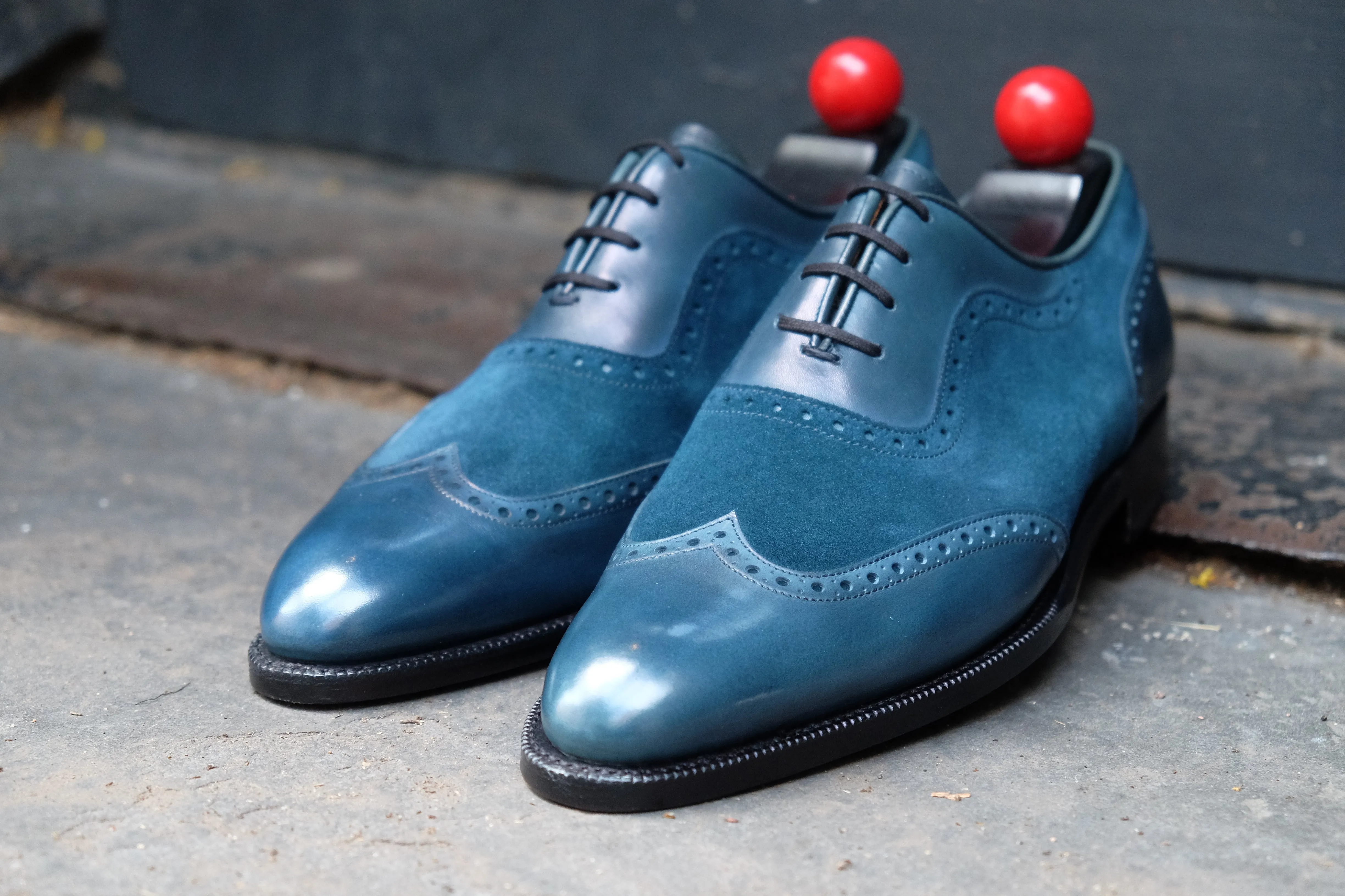 Yakima - MTO - Teal Calf / Teal Suede - SEA Last - Single Leather Sole